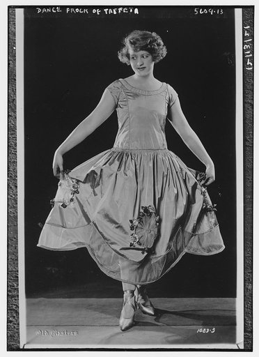Dance frock of taffeta