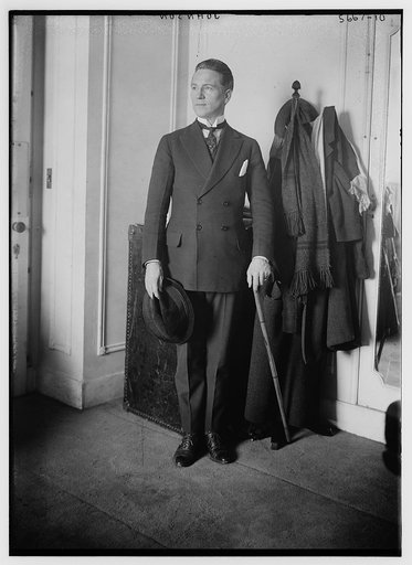 Johnson [with hat & cane