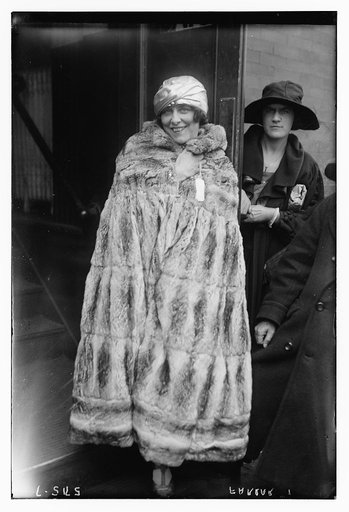 Farrar [in full length fur coat