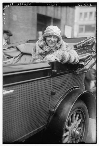 Farrar [in full length fur coat
