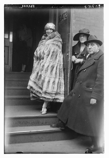 Farrar [in full length fur coat