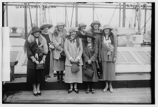 School girls sailing
