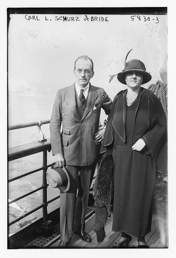 Carl L. Schurz and bride