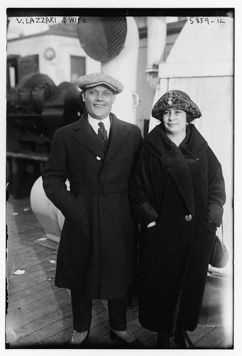V. Lazzari and wife