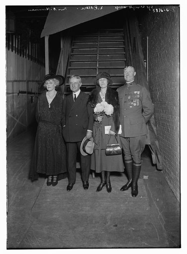 Sgt. Woodfill and wife, E.F. Albee, and Mrs. O. Harriman