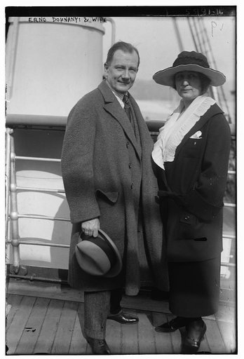 Erno Dohnanyi and wife