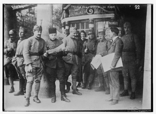 French news stand in Ruhr