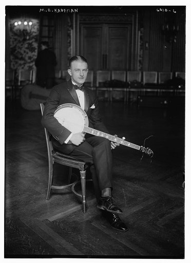 M.E. Kaufman [with banjo