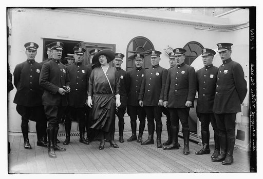 Alma Clayburgh and Police Glee Club