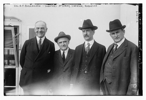 Col. G.F. Buckingham - Senators McKinley, Swanson, Robinson