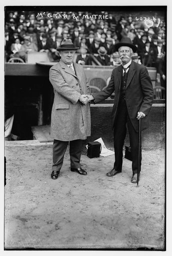 John McGraw, manager, New York NL & James J. Mutrie, first manager of the New York Giants (baseball)