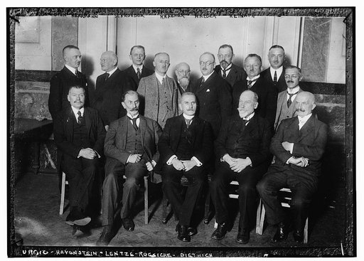 Crone-Munzebrock - Gennes - Kempner - Brunswig - Kayzer - Millington-Herrmann - Schroeder - Kraemer - Hillger - Keinath - Urbig - Havenstein - Lentze - Roesicke - Dietrich
