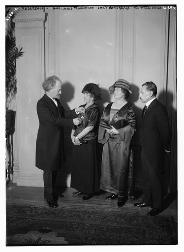 Paderewski, Mme. Josef Adamowska, Emily Napieralska, W. Wroblewski