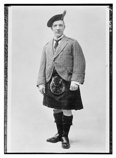 Lauder wearing kilts