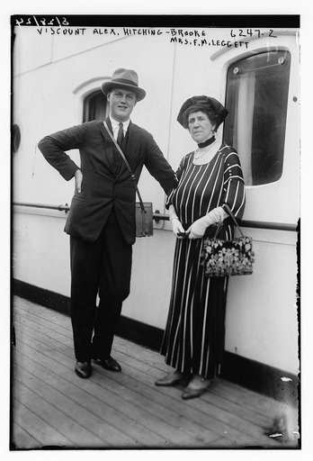 Viscount Alex. Hitching-Brooke and Mrs. F.M. Leggett
