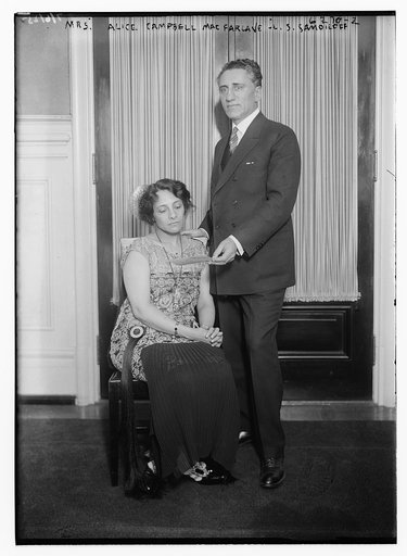 Mrs. Alice Campbell MacFarlane with L.S. Samoiloff
