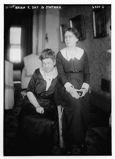 Helen F. Day with mother