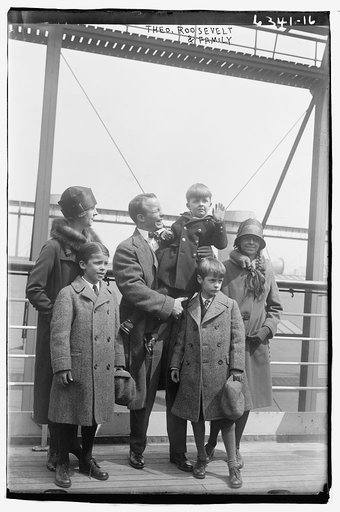 Theo. Roosevelt Jr. with family