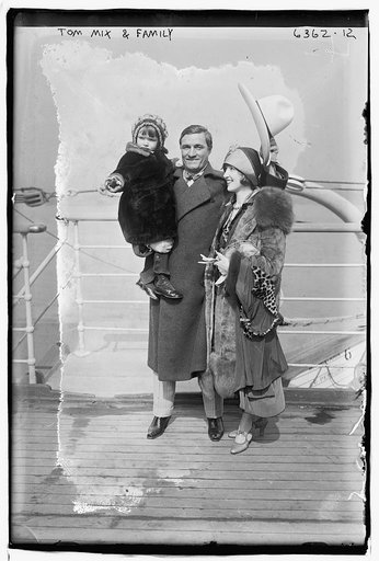 Tom Mix and family