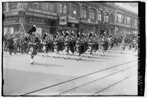 Canadian Black Watch Pipers, 1925