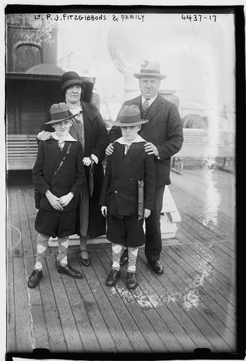 Lt. P.J. Fitzgibbons and family