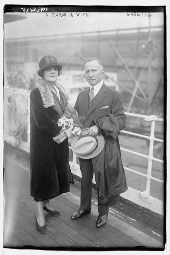 A. Zukor and wife
