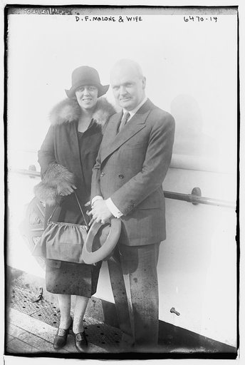 D.F. Malone and wife