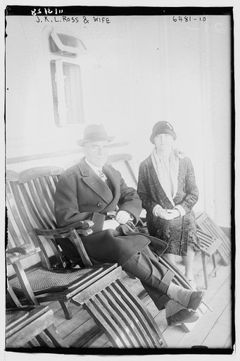 J.K.L. Ross and wife