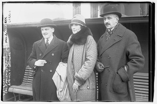 Col. P. Malewitch, Mrs. J. Masaryk, & Prince Y. Galitzine