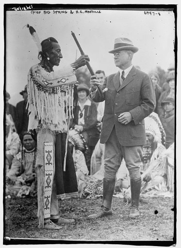 Chief Big Spring & H.E. Manville