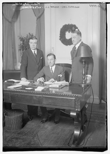 Edw. Stanton, Mayor J.J. Walker, Chas. Kerrigan