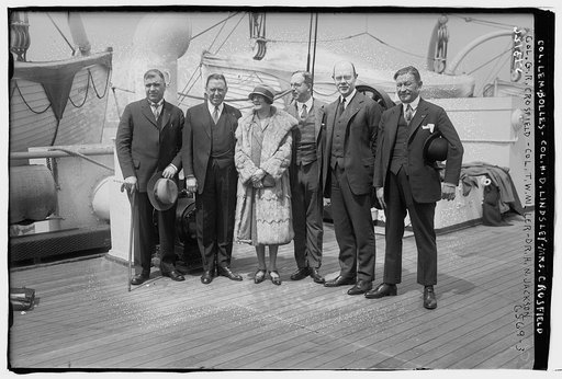 Col. Lem. Bolles, Col. H.D. Lindsley, Mrs. Crosfield, Col. G.R. Crosfield, Col. T.W. Miller, Dr. H.N. Jackson