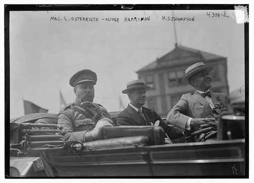 Maj. L. Osterrieth, Oliver Harriman, H.S. Thompson