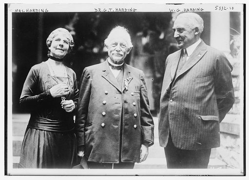 Mrs. Harding, Dr. G.T. Harding, W.G. Harding
