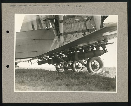 Bombs attached to Martin Bomber