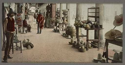 Mexico, portales of market, Aguas Calientes