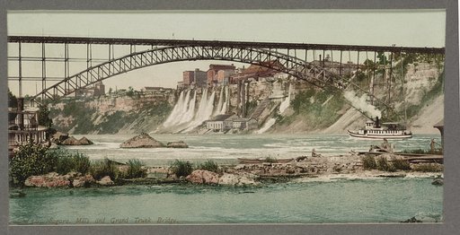 Niagara, mills and Grand Trunk [i.e. Upper Steel Arch] Bridge