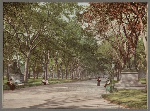 Lower end of mall, Central Park, New York