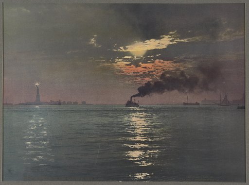 Sunset from the Battery, New York