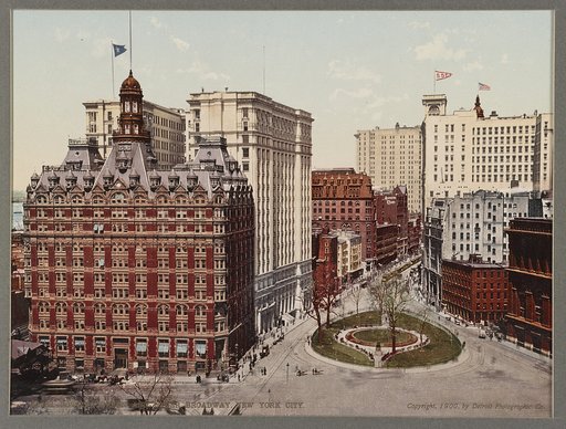 Bowling Green and Lower Broadway, New York City