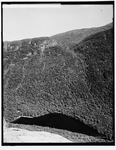 Profile Lake from head of Old Man of the Mountain, Franconia Notch, White Mountains