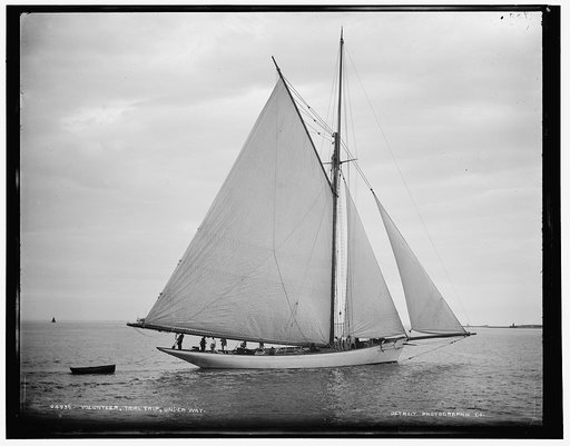 The Volunteer, trial trip, under way