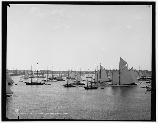 N.Y.Y.C. Fleet, Newport Harbor, August 11, 1888