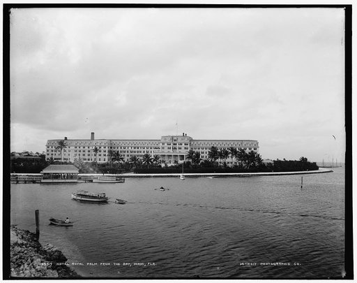 Hotel Royal Palm from the bay, Miami, Fla.