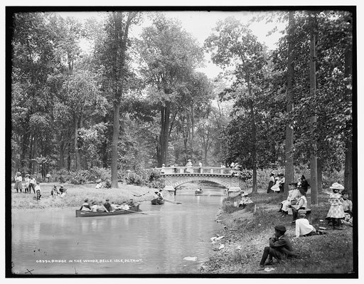 Bridge in the woods, Belle Isle [Park], Detroit