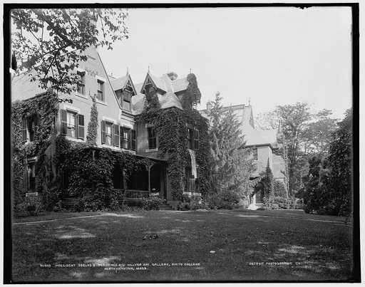 President Seelye's residence and Hillyer Art Gallery, Smith College, Northampton, Mass.