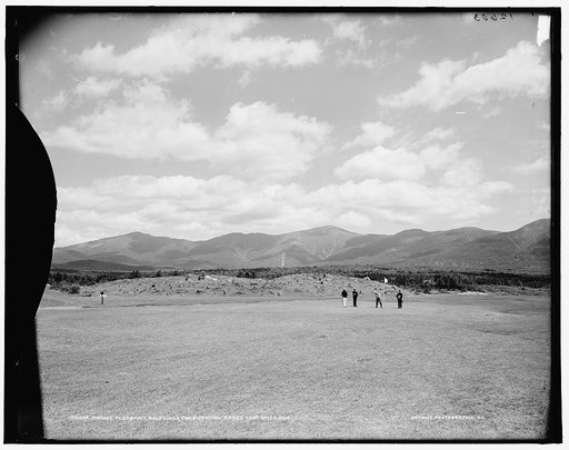 Mount Pleasant golf links, Presidential Range from Green No. 4