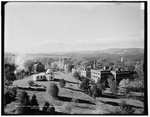South from Bartlett Tower, Dartmouth Park, Hanover, N.H.