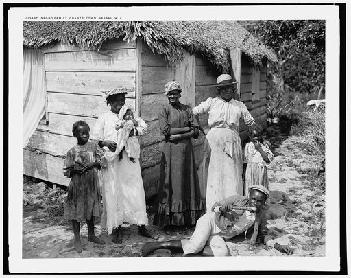 Negro family, Grant's Town, Nassau, W.I.