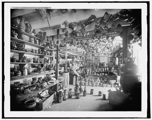 Interior of pottery, Biloxi, Miss.